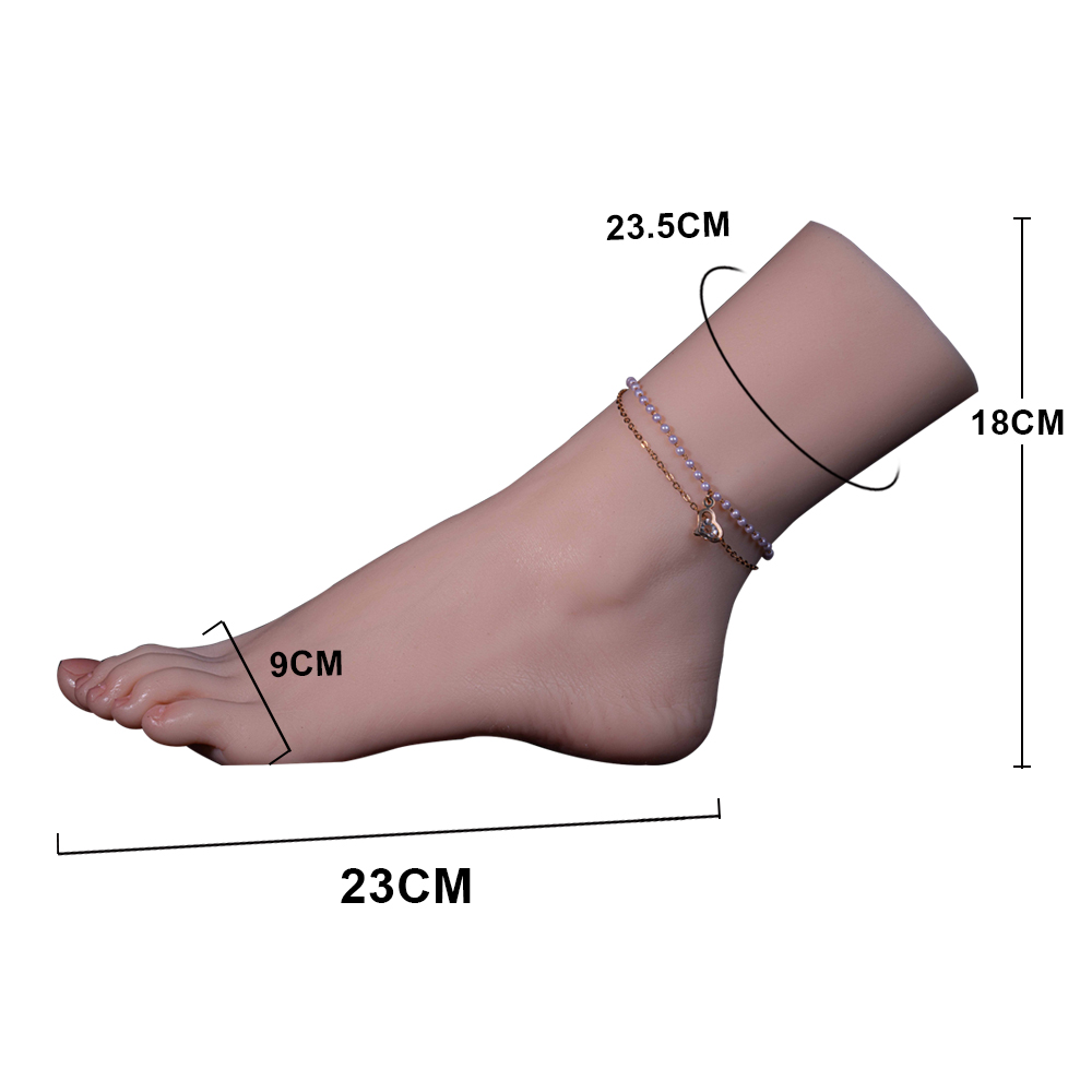 One Foot Model Display Props Medical Painting Teaching Platinum Silicone  Feet