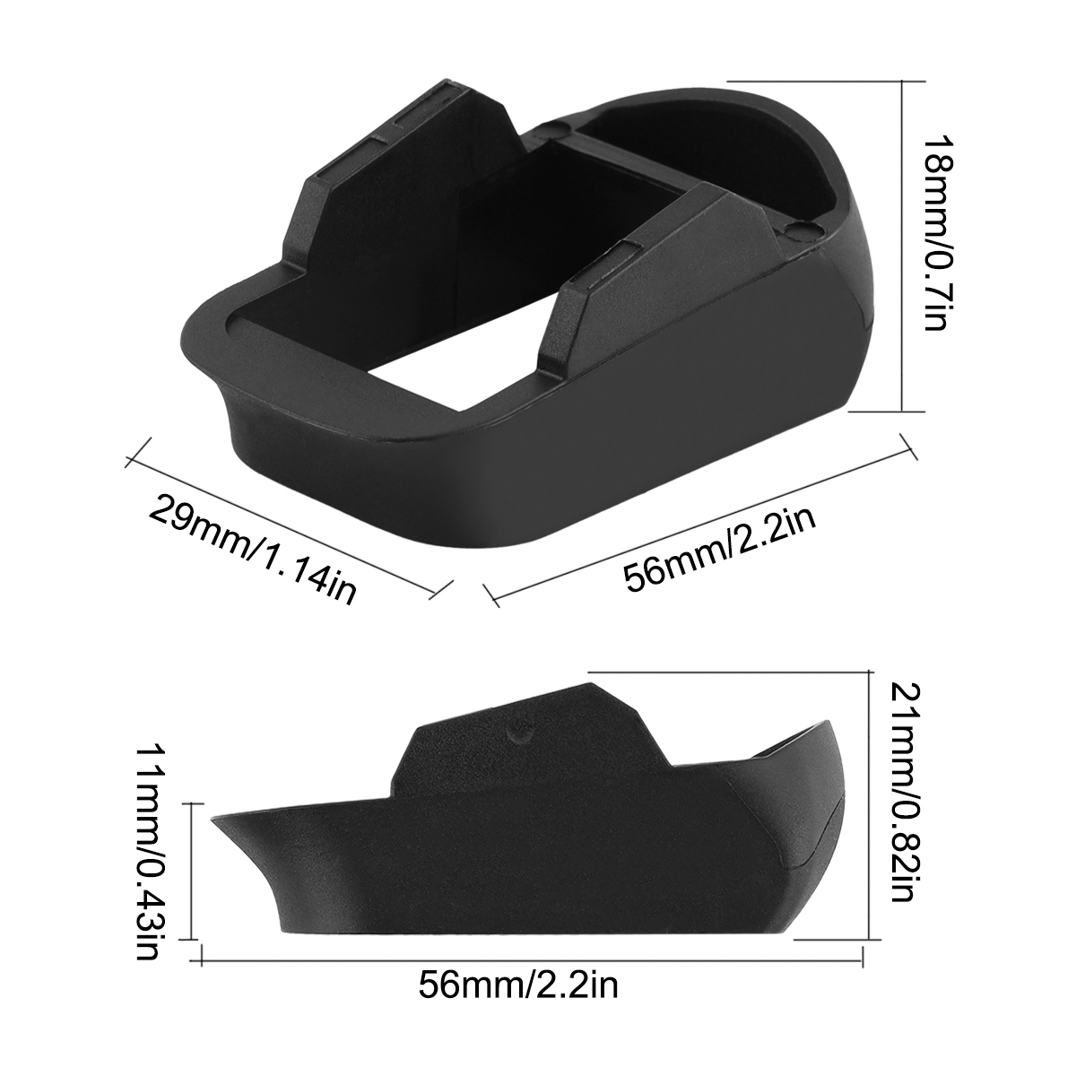 2/4PCS for Glock G17 & Pmag Magazine PSA Dagger COMPACT Mag Sleeve