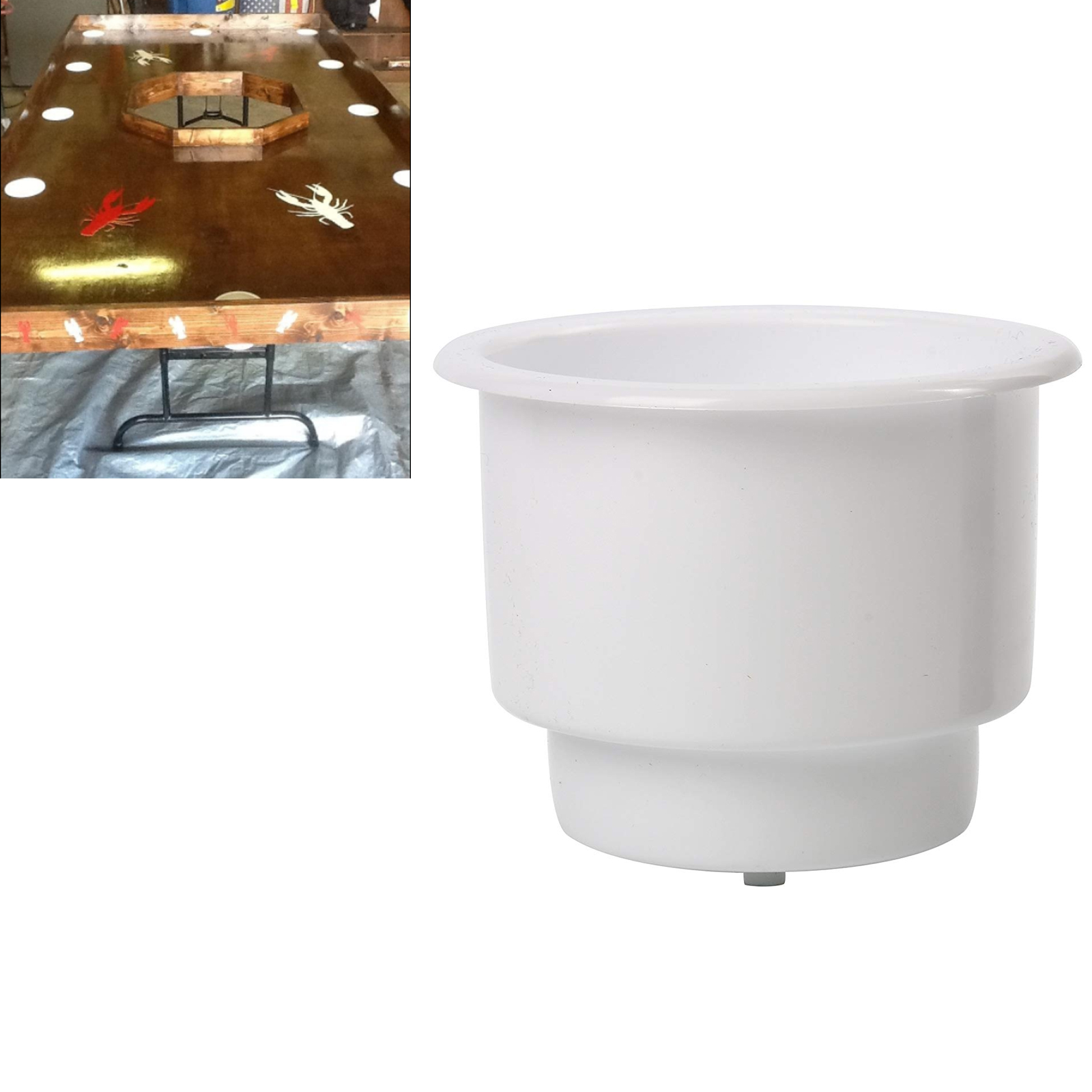 8 PCS Marine RV Car Plastic Cup Drink Can Holder Bottle Insert Cup