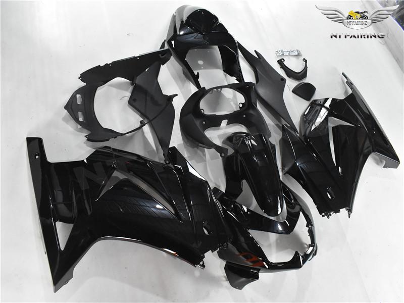 For 2008-2012 Kawasaki Ninja 250R EX250 Gloss Black Fairing