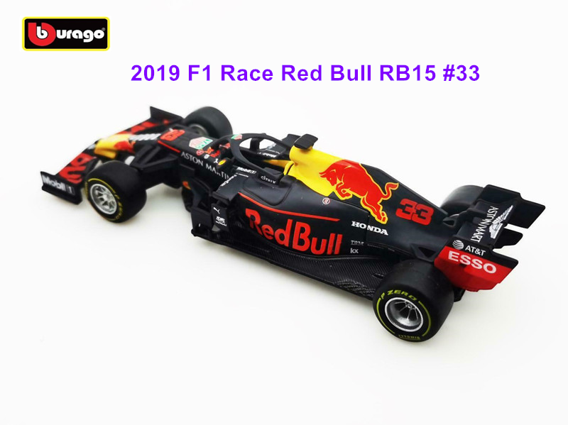 2019 Bburago 1:43 F1 Race Red Bull RB15 #33 Max Verstappen ...