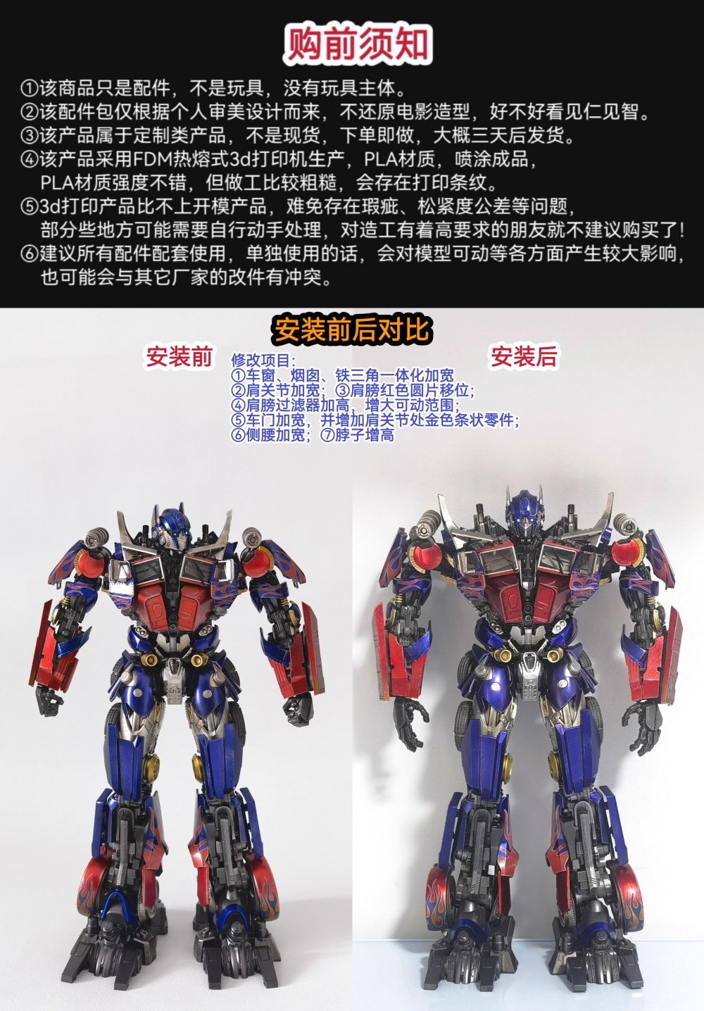 FOR threezero DLX TF2 OP PRIME UPGRADE KIT ROS-075 Beautification