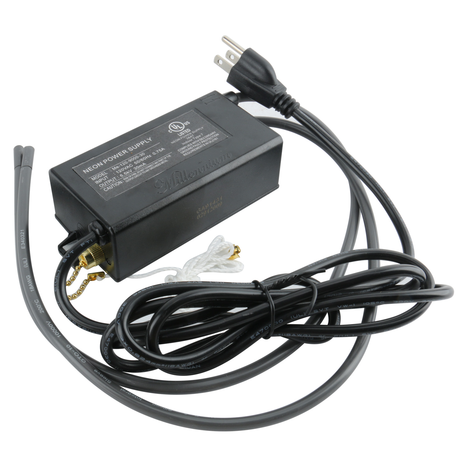 6.5kV 30mA Neon Sign Transformer Power Supply UL Listed Me120900030