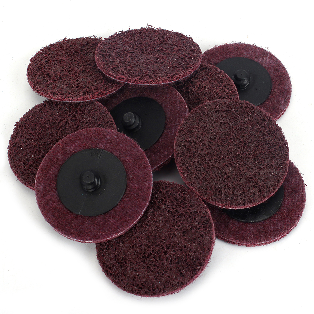 50Pcs 50mm Roloc Surface Conditioning Sanding Disc Quick Change