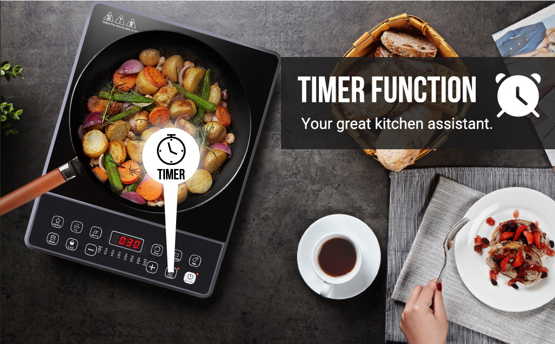 Aucma Electric Induction Cooktop 2100W Safe Countertop Stove HotPlate