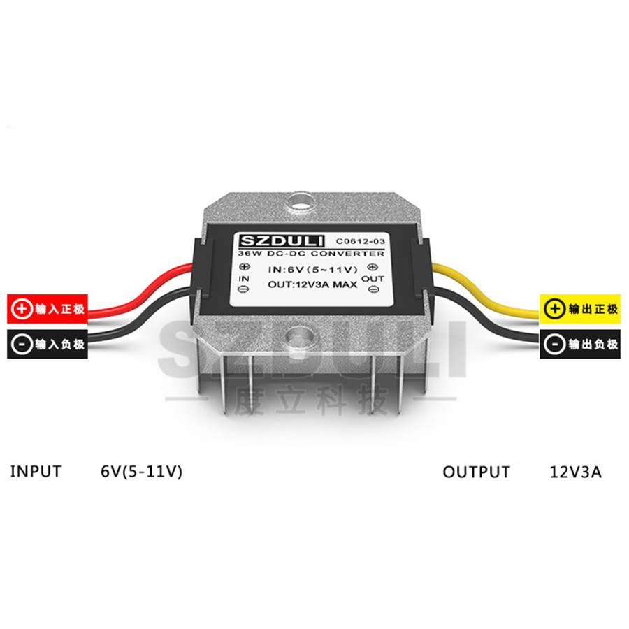 Aluminum 5-11V Step Up Converter DC 12V Boost Converter Voltage Regulator Module