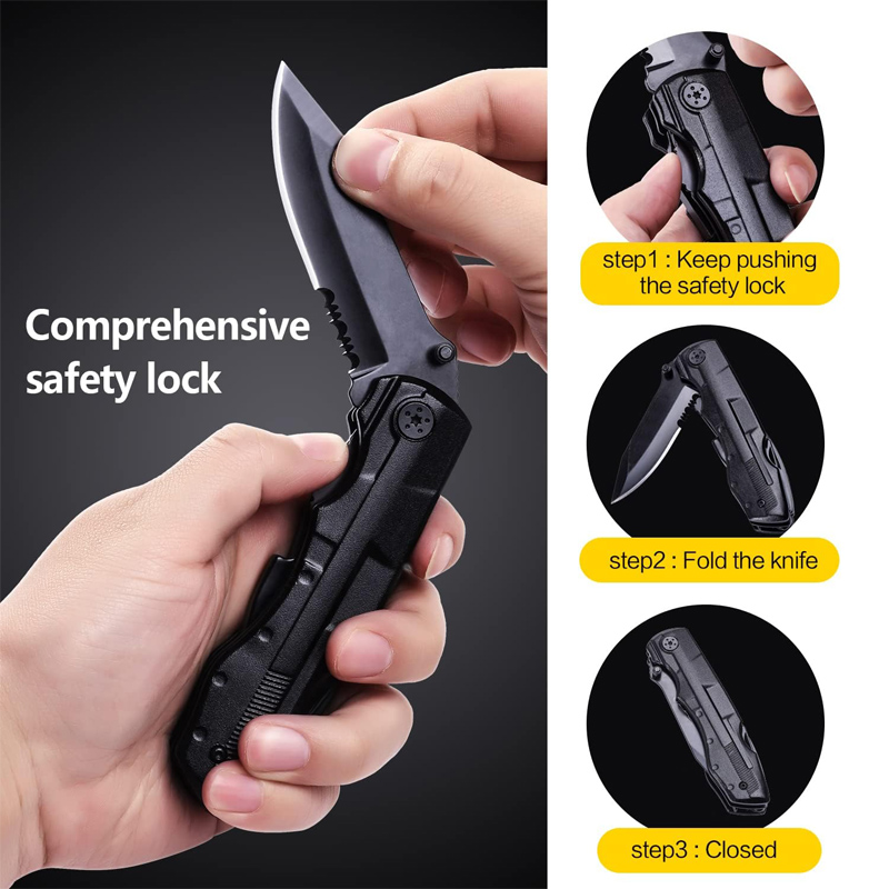 18-in-1 Multi Tool Knife Outdoor Survival Compact Folding Pocket