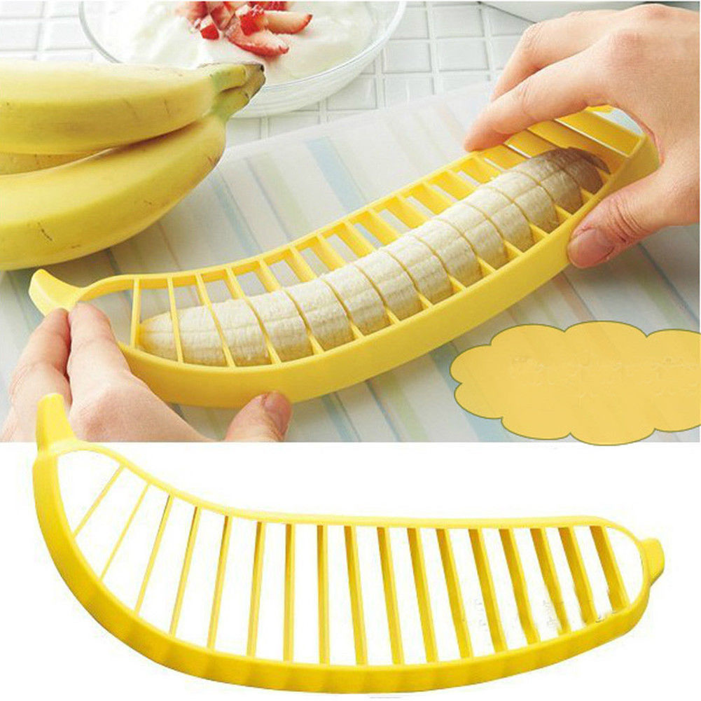 Practical Banana Cutter Fruit Slicer Chopper kitchen Gadgets Tools