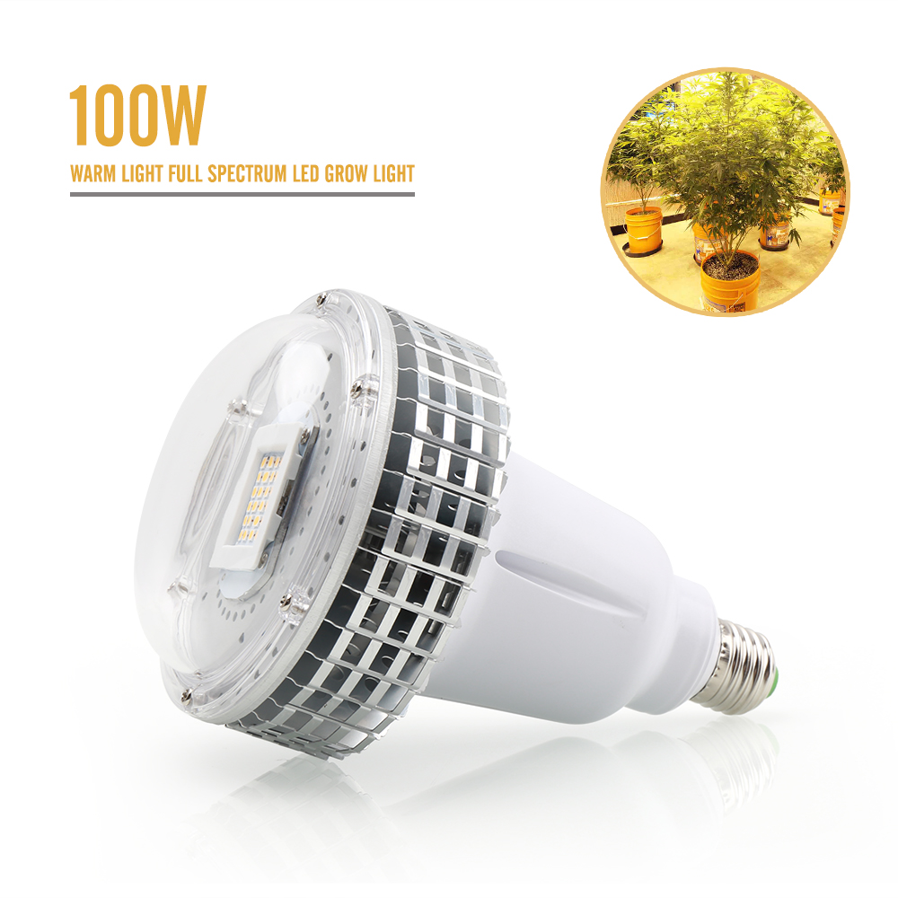 120W E27 LED Pflanzenlampe Weiß Licht Vollspektrum Wachsen Licht  Hydroponik Veg