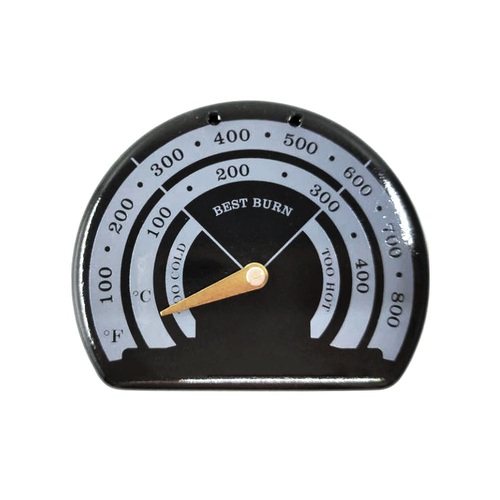 Fireplace Thermometer Wood Log Burning Stove Pipe Fire Flue Heater