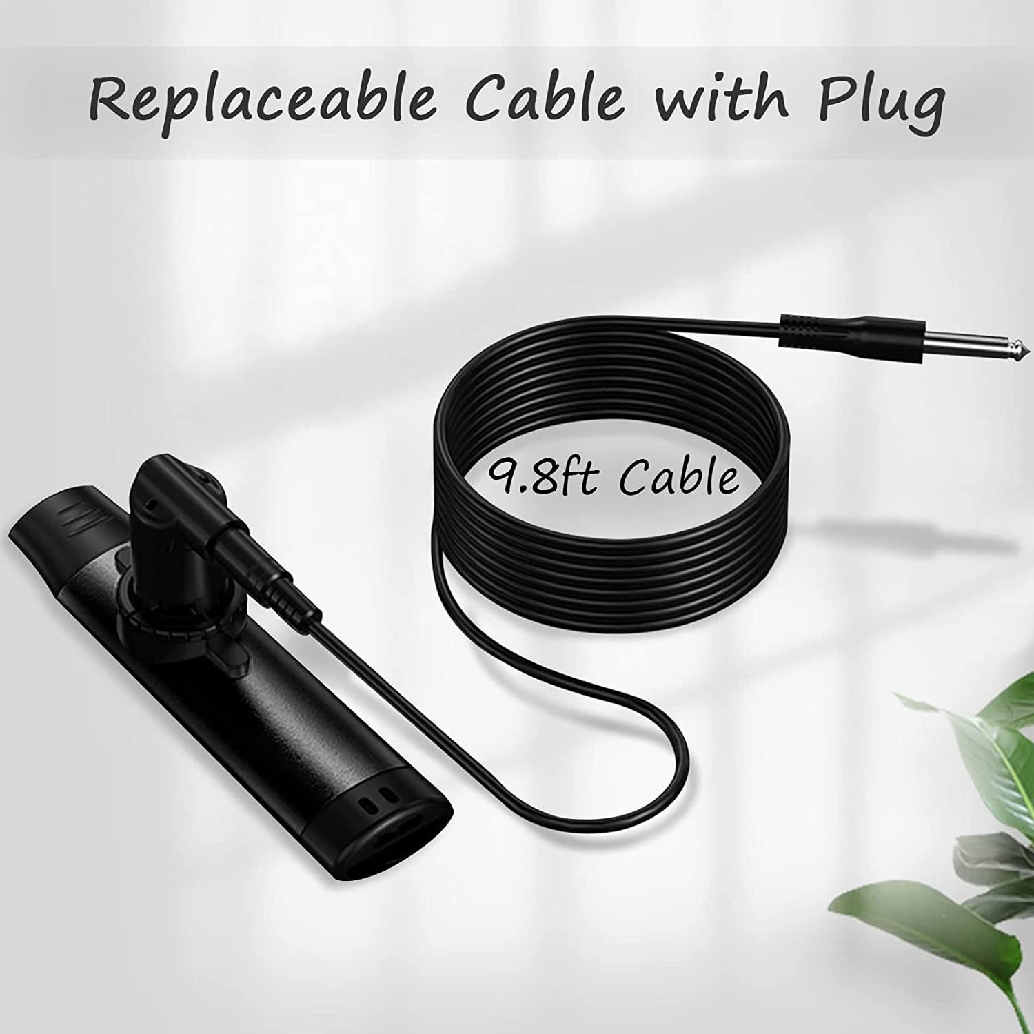 Electric Kazoo With Pickup Cable Mouth Flute EQ Harmonica Music