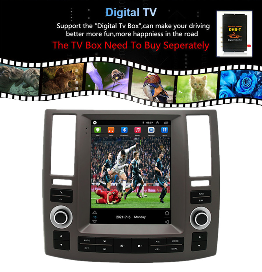 For 2006-2008 INFINITI FX45 FX35 Carplay Stereo Radio GPS Navi