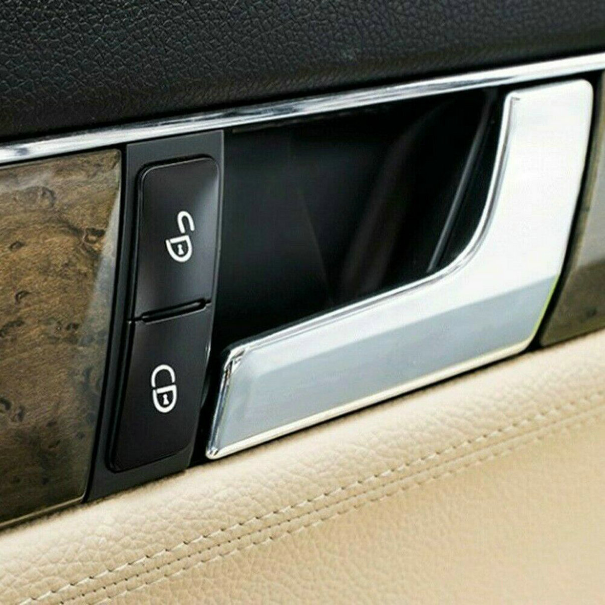 For Mercedes Benz Class W204 W212 Car Door Lock Unlock Switch Button Trim  Cover