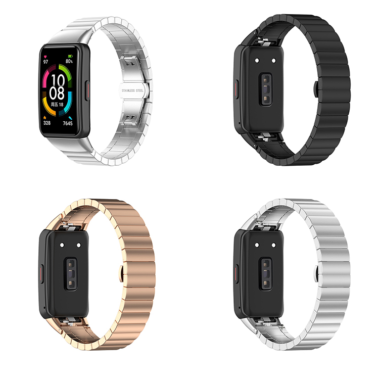 Cinturino Metallico A Rete Magnetico Per Huawei Band 7 – Acciaio Inossidabile, Traspirante E Regolabile - 2