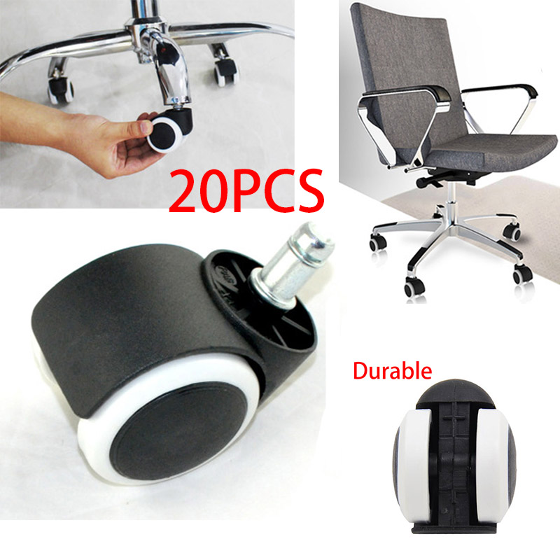 Details About 2 Office Home Chair Caster Wheel Protect Swivel Rubber For Wooden Floor