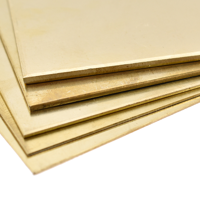 100X100mm Brass Plate Sheet Metal Thin Foil Square Shim Metalworking