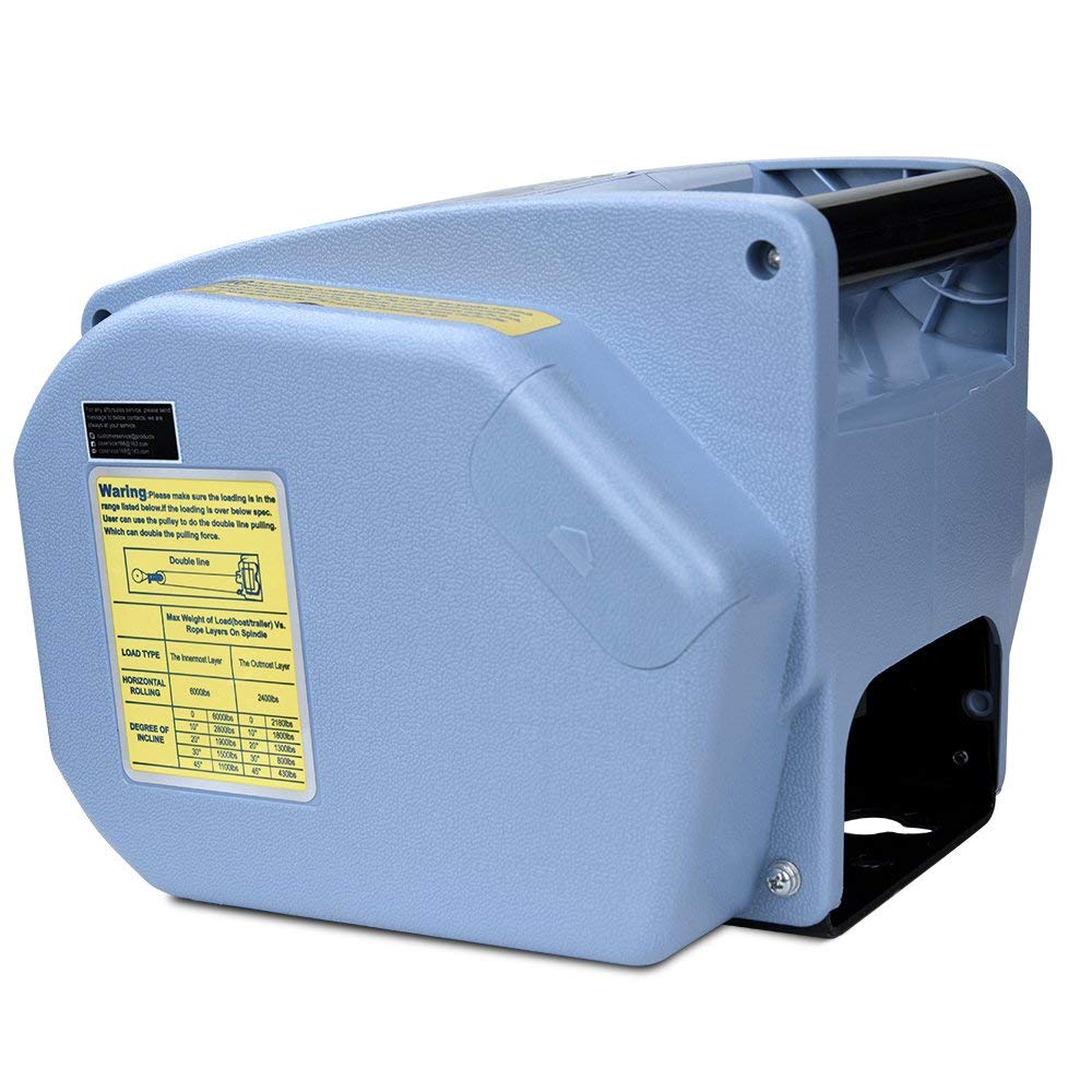 Boat Trailer Winch 6000 LB 12V Electric Winch Boat Trailer Corded