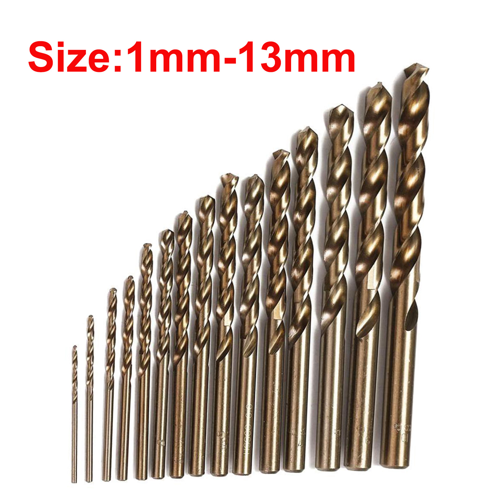 Twist Drill Round Shank HSS Coated Titanium Drill Bit Set 1.5-6.5mm Quick Change Drill Bit tools parts Color : Silver