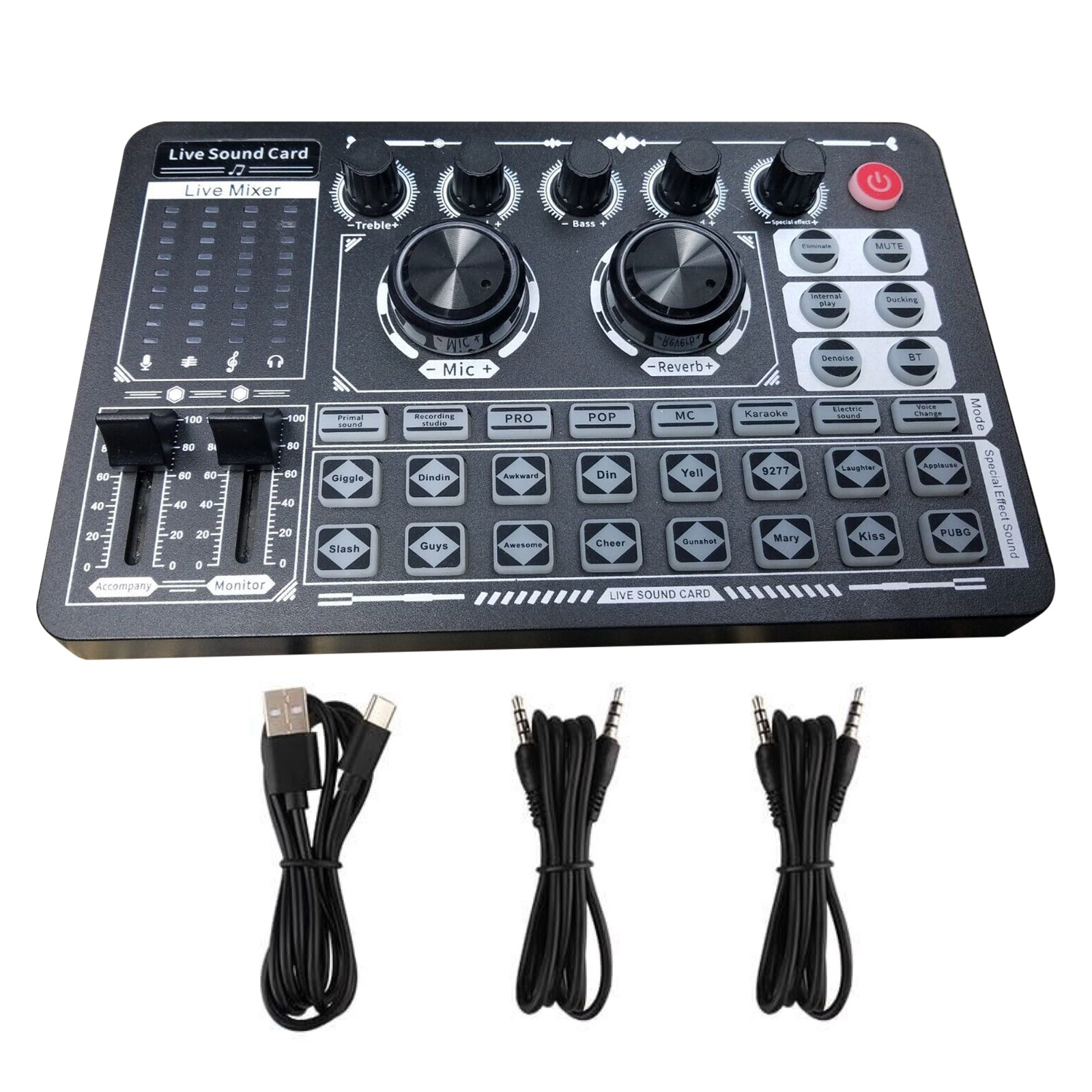 F999 Live Sound Card Professional Recording Equipment For Multiple