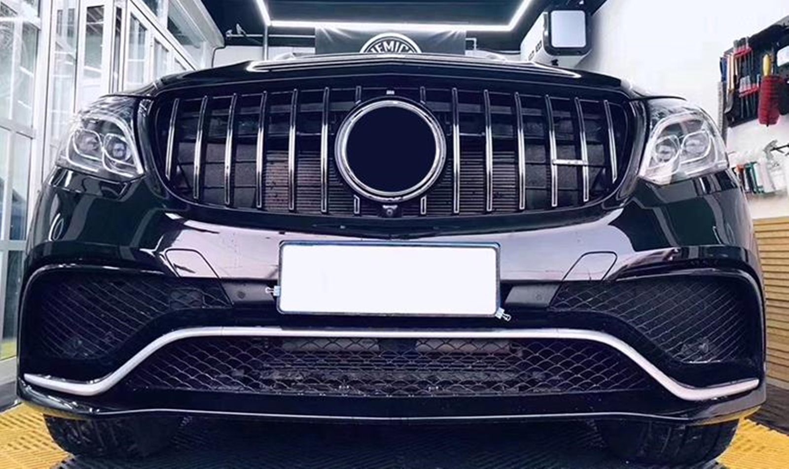 Front Bumper Grille Grill For 2016-2019 Mercedes-Benz W166 GLE 63