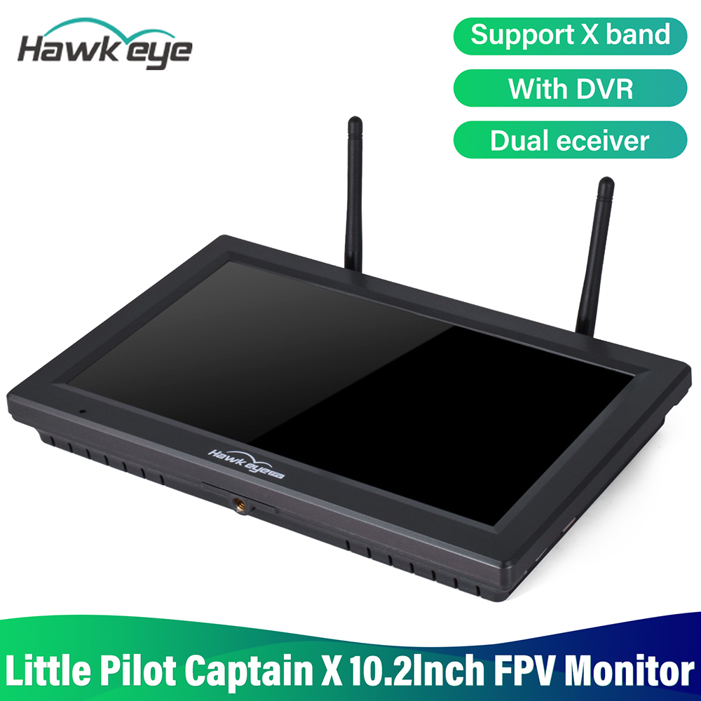 Hawkeye Little Pilot Captain X DVR FPV Monitor 5.8G 96CH 10.2 inch