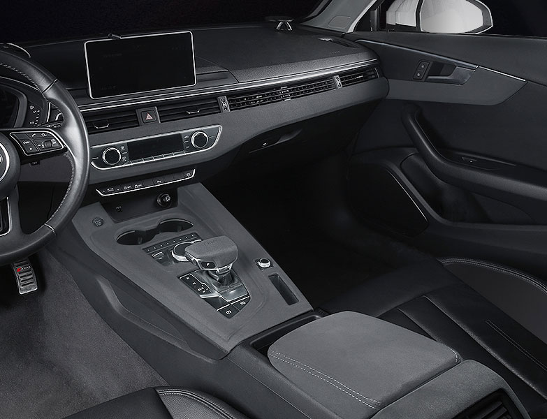 For Audi A4 A5 S4 S5 2017-2024 Black Alcantara Center