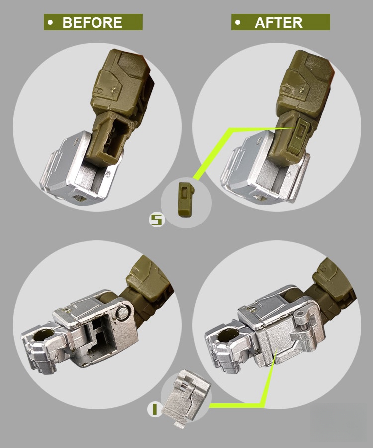 in stock GO BETTER Filler Upgrade Kit For Studio Series SS86 Brown