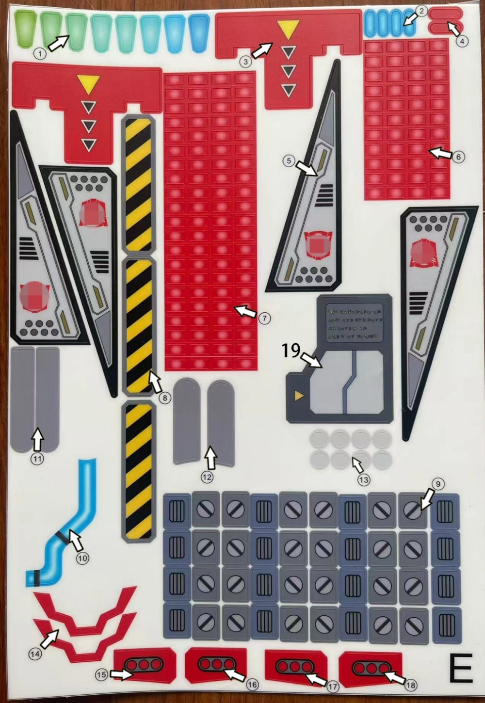 For W-resources M01 Steel Fortress Upgrade Kit PVC Plastic