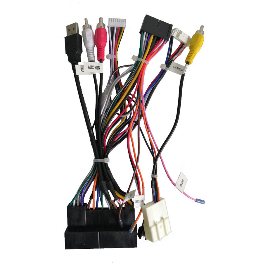 Car Stereo Radio Video ISO Wiring Harness Adaptor for Hyundai Santa Fe