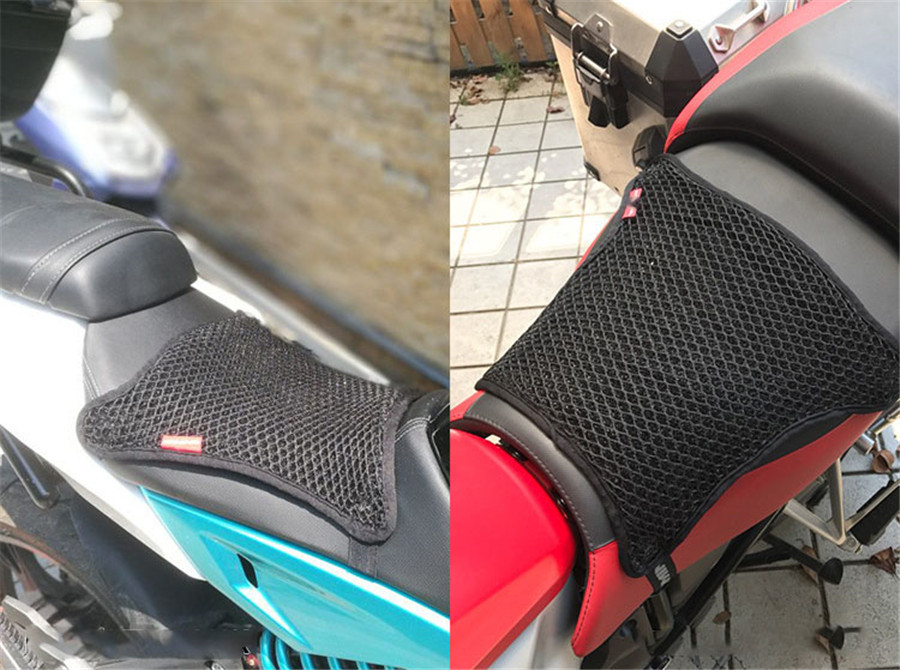 L Size Motorcycle Breathable 3D Mesh Cool Seat Cover Sunscreen Prevent