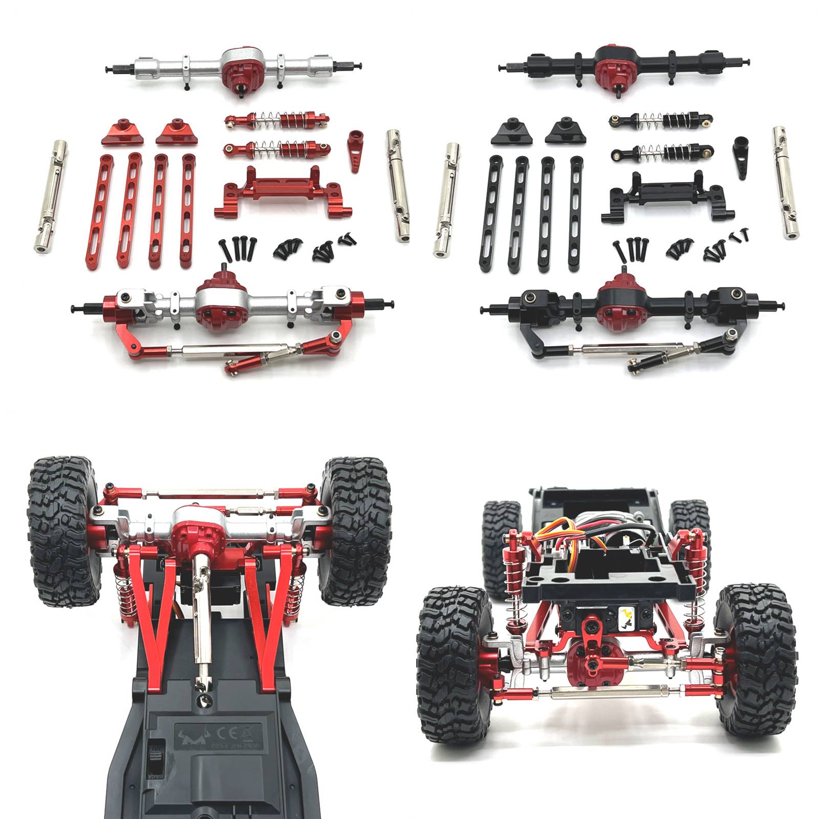 For 1:12 MN82 LC79 MN78 RC Aluminum Alloy Front Rear Assembly