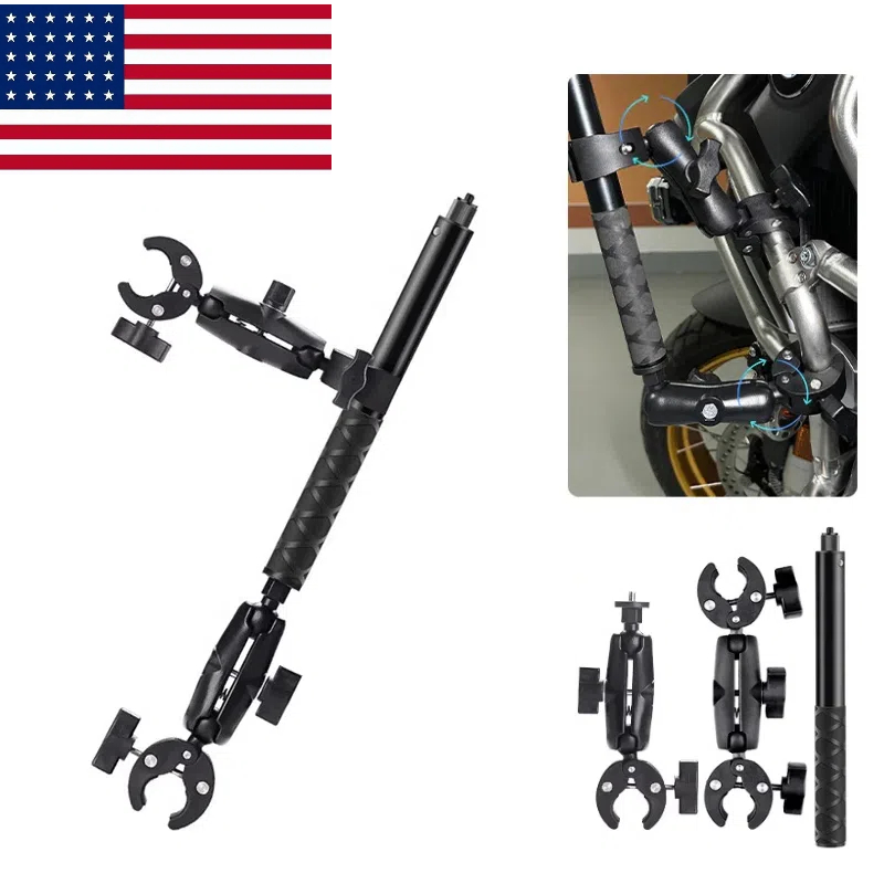 Motorcycle Mount Selfie Stick Kit for Insta360 One R X2 X3 X4/DJI