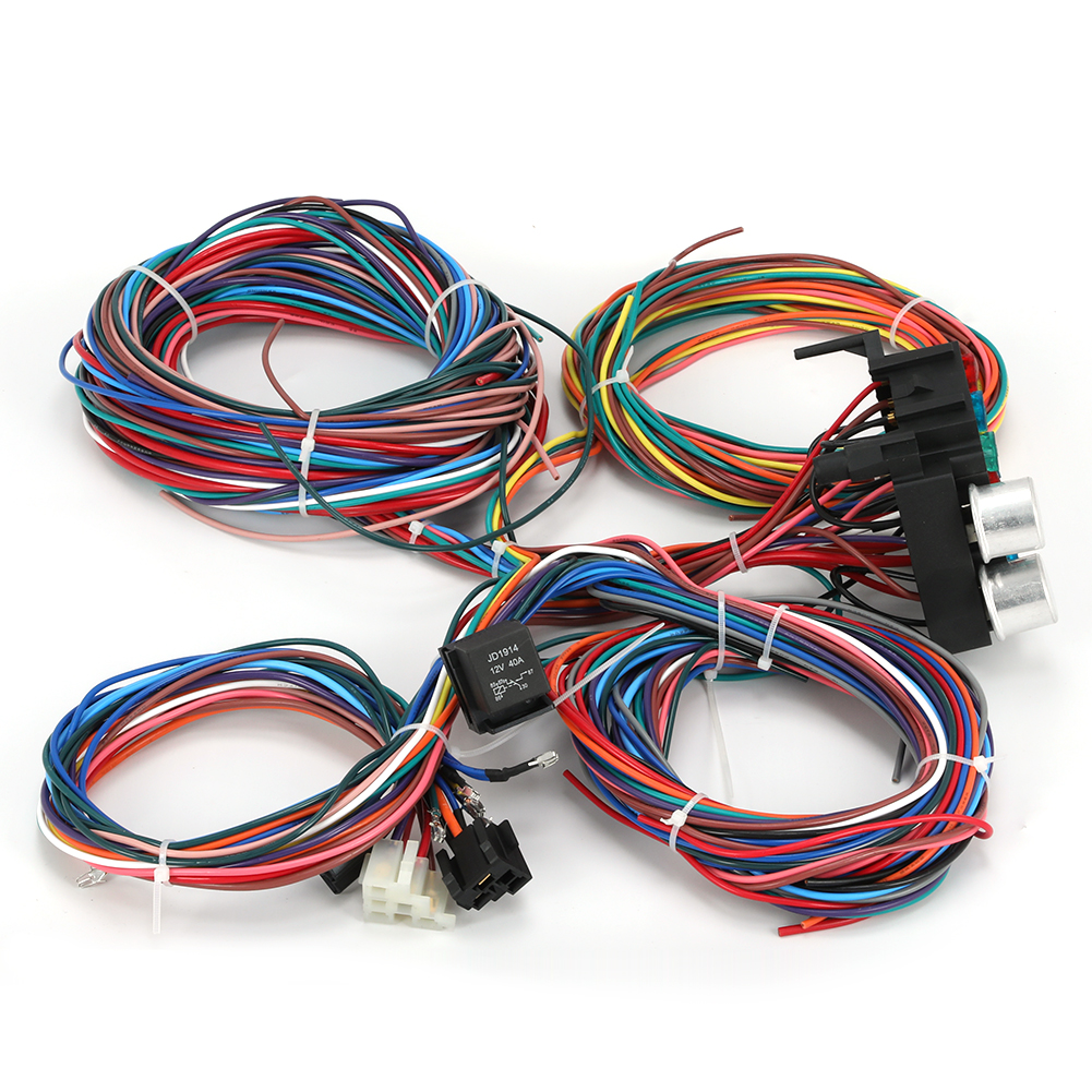 Gearhead Universal 12 Circuit 10 fuse Wiring Harness kit Chevrolet