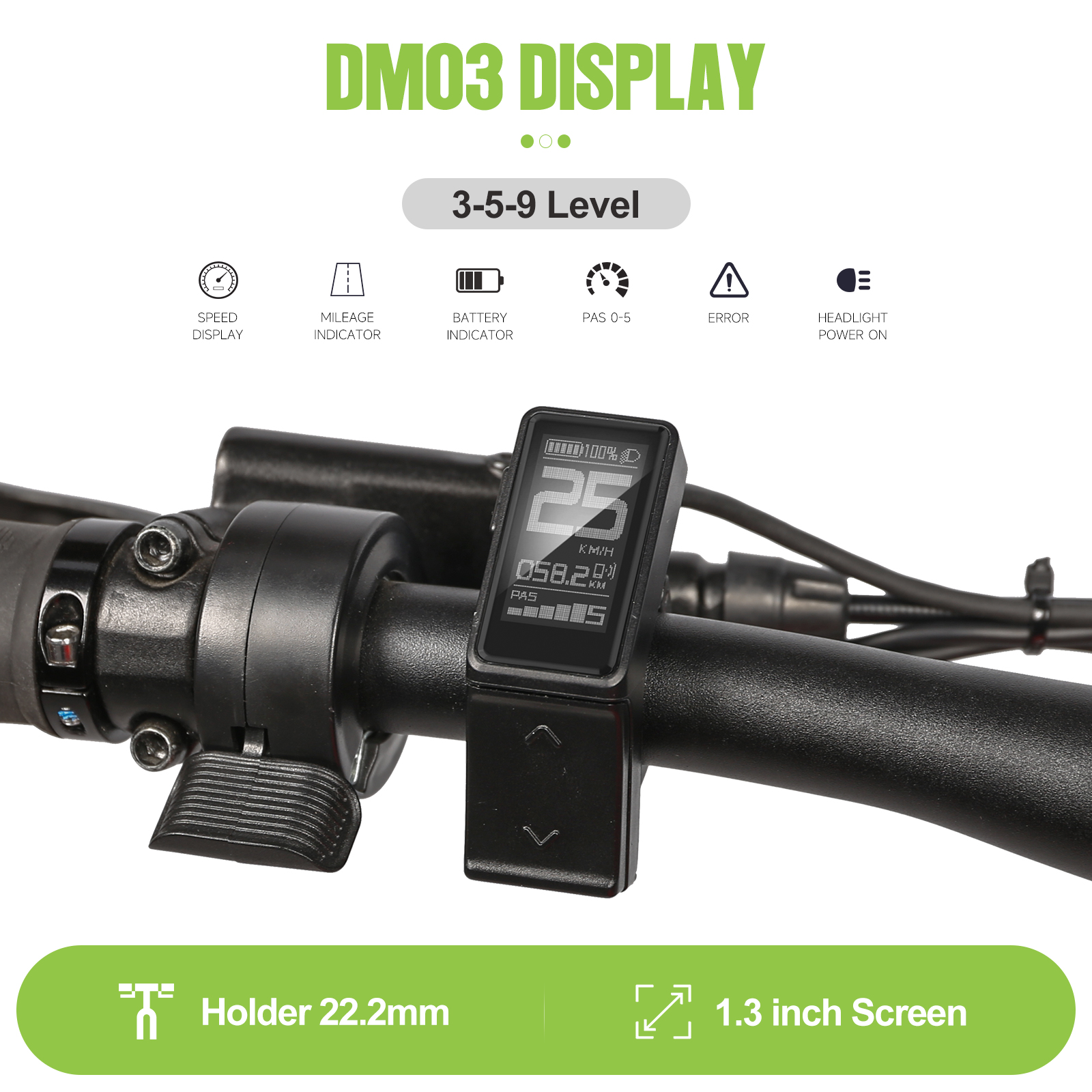BAFANG LCD EKD01 DPC18 Display for Ebike BBS HD Mid Hub Motor