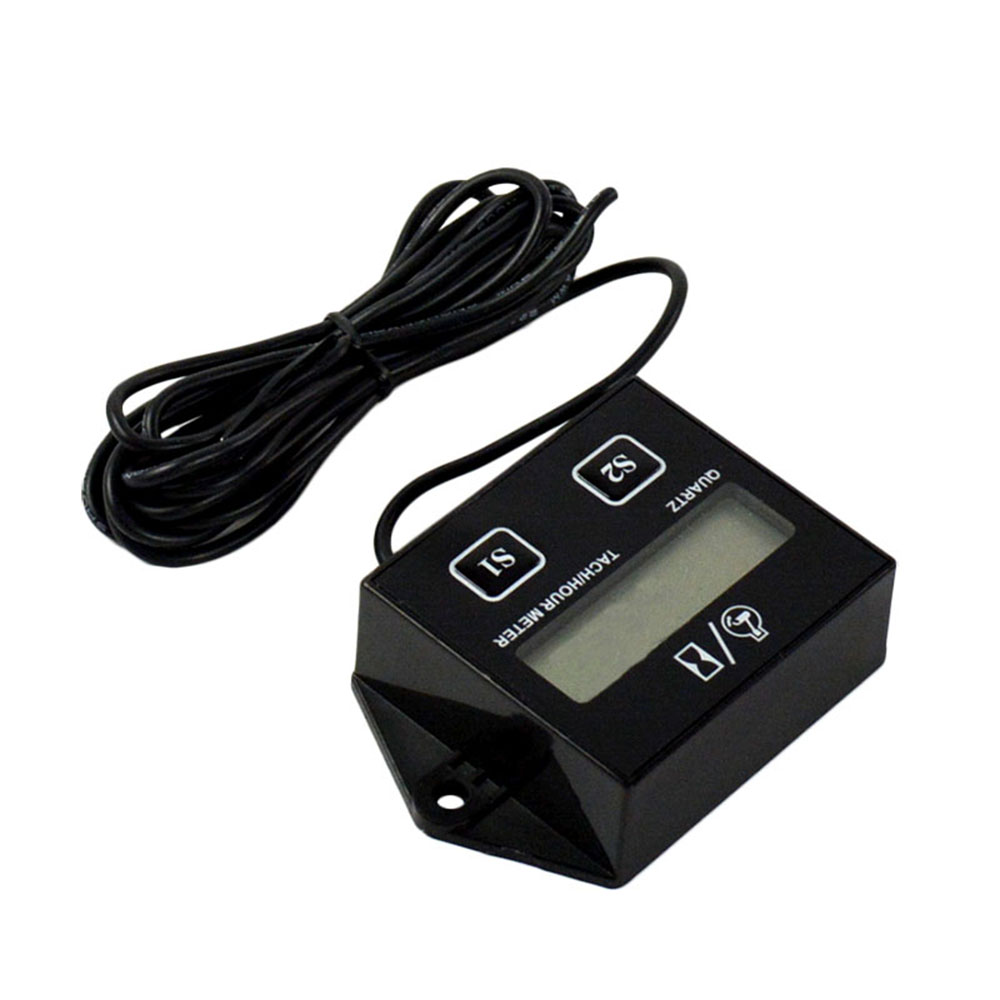 For Motorcycle ATV Generator Spark Plug Digital LCD Tach Tachometer