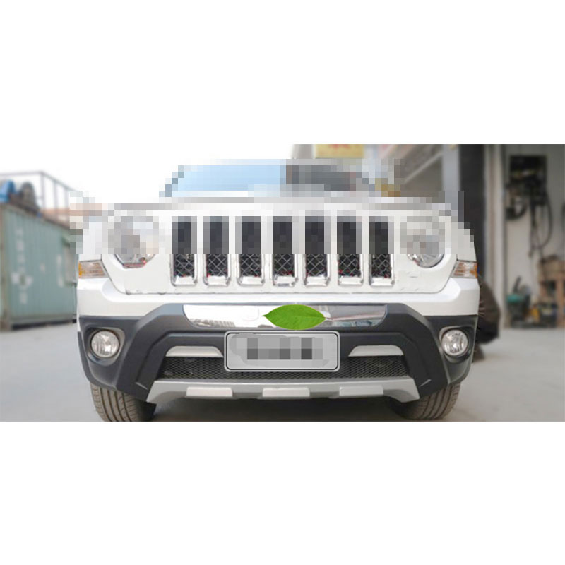For Jeep Patriot 20112016 Black Silver Front Skid Plate Bumper Board