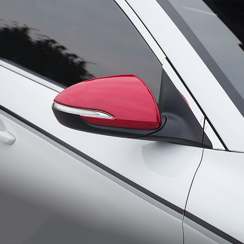 Color : Silver SHOUNAO Rear View Mirror Cover-Side Door Mirror Cover Cap Fit for Hyundai Elantra 2017-2020