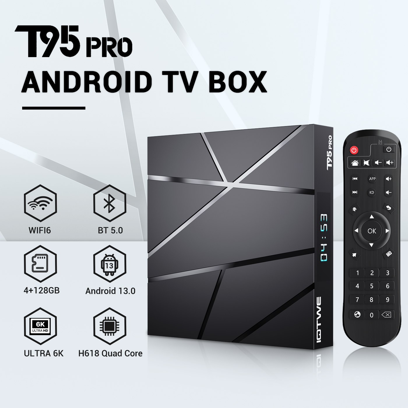 2025 Upgraded R95 Pro Smart Android 14 TV Box Quad Core 8K WIFI HD