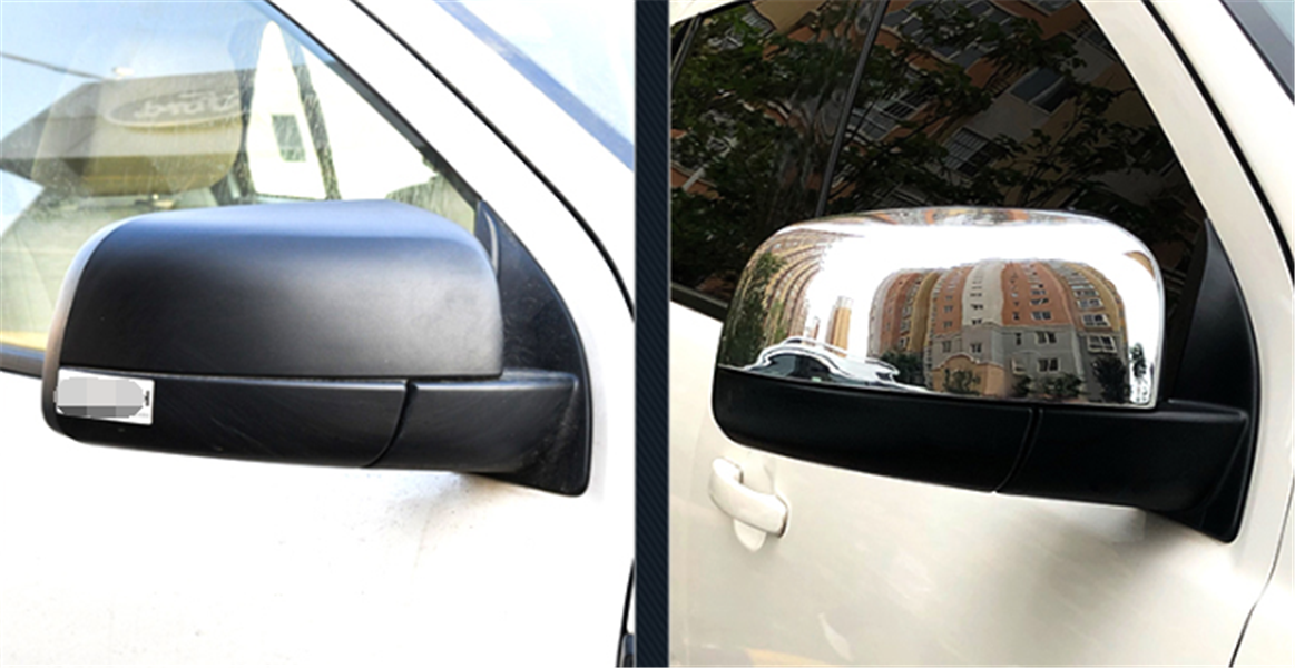 For Ford Ranger 20152019 2020 Chrome Exterior Rear View Mirror Cover Trim 2pcs eBay