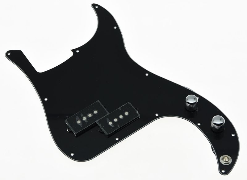 Black Prewired P Bass Pickguard Loaded Pickups for Fender Precision