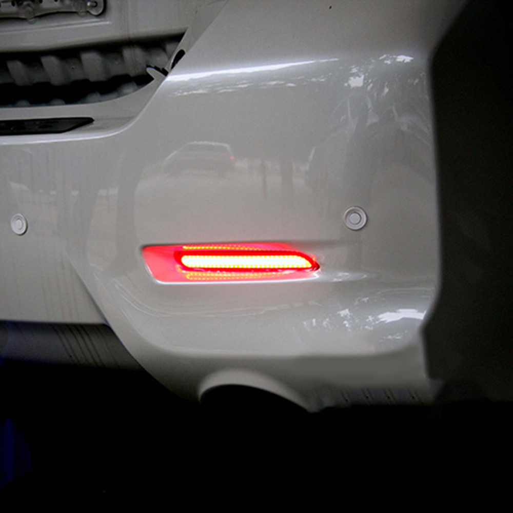 RZG 2x Black Smoked Lens Rear Bumper Reflector LED Fog Tail Stop - View #10