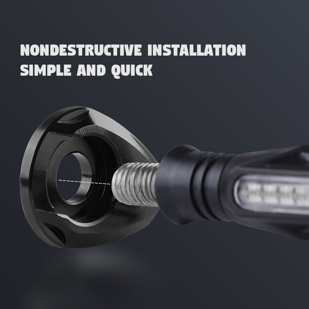 2X CNC Motorcycle Turn Signal Indicator Adapter Spacers Plate Stalk For Yamaha eBay