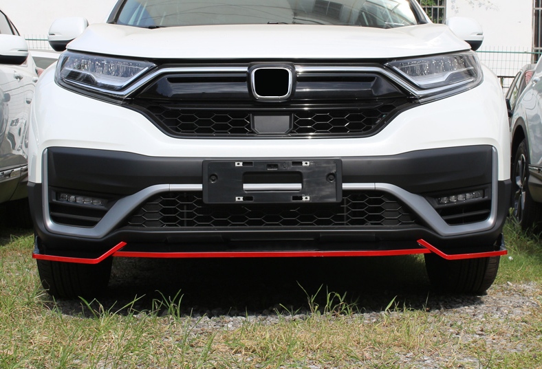 For 202021 Honda CRV CRV ABS Black Red Front Bumper Lip