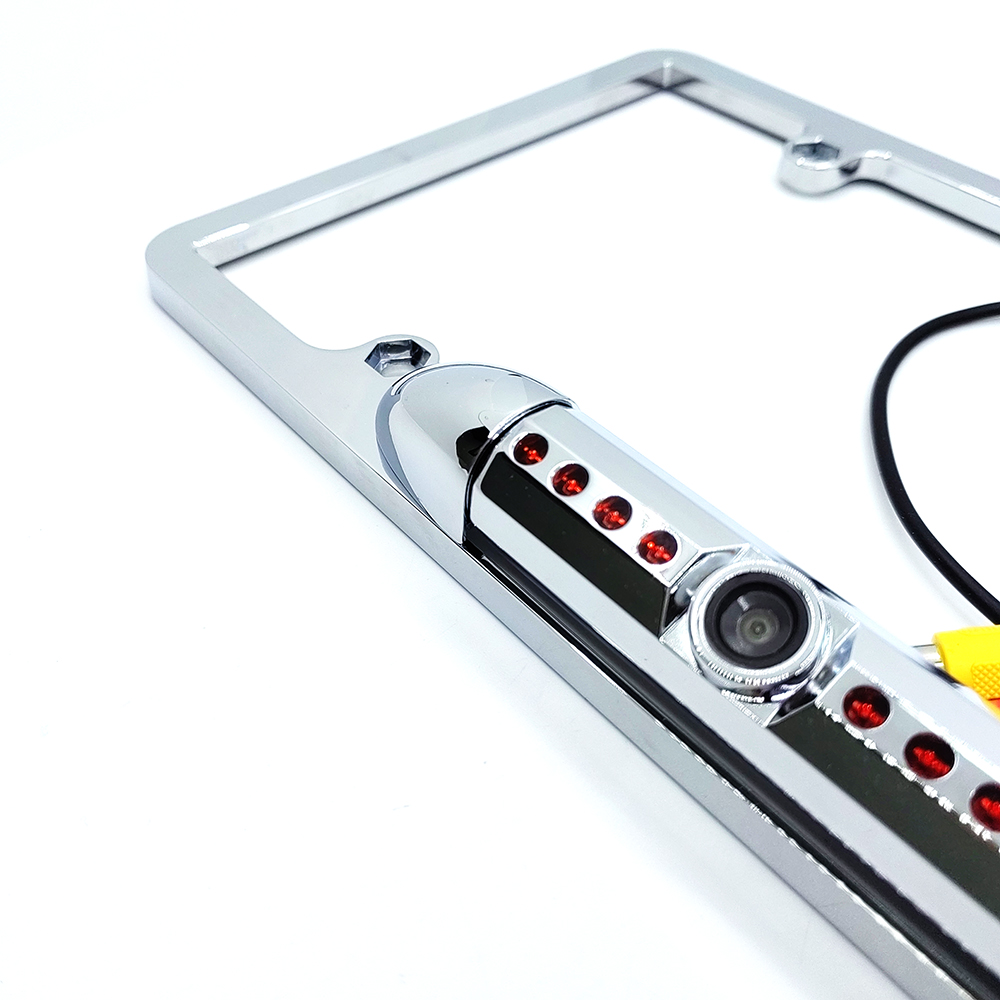 License Plate Backup Camera Kit – 8 IR Night Vision, 170° CMOS, IP67 Waterproof, 480TVL