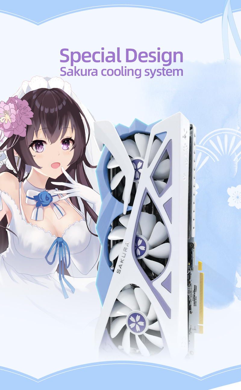 Yeston GeForce RTX 4070 Super Sakura 12GB GDDR6X Graphics Yeston GeForce RTX 4070 Super Sakura 12GB GDDR6X Graphics