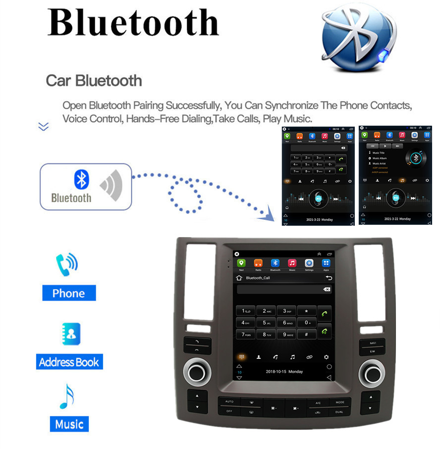 For 2006-2008 INFINITI FX45 FX35 Carplay Stereo Radio GPS Navi