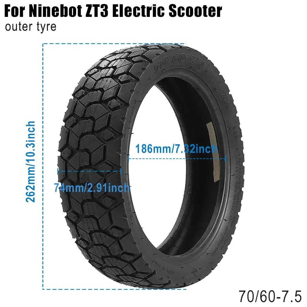 11inch 70/60-7.5 Rubber Tire Tyre for Segway Ninebot ZT3/ZT3 PRO E