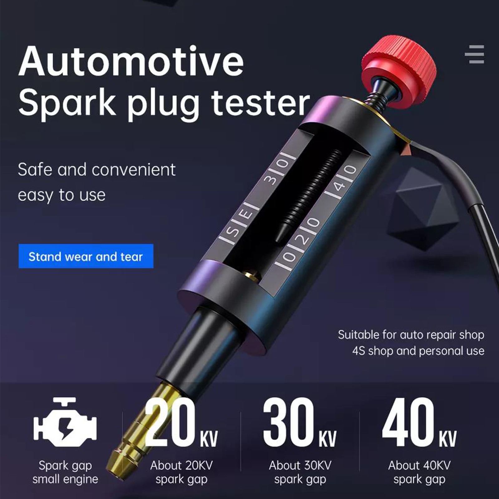 Adjustable Spark Plug Tester – Ignition Coil Diagnostic Tool For Auto Engines