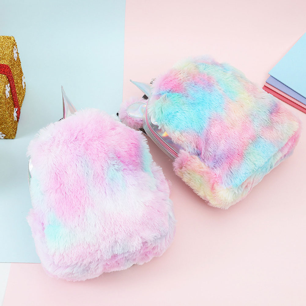 fluffy unicorn backpacks