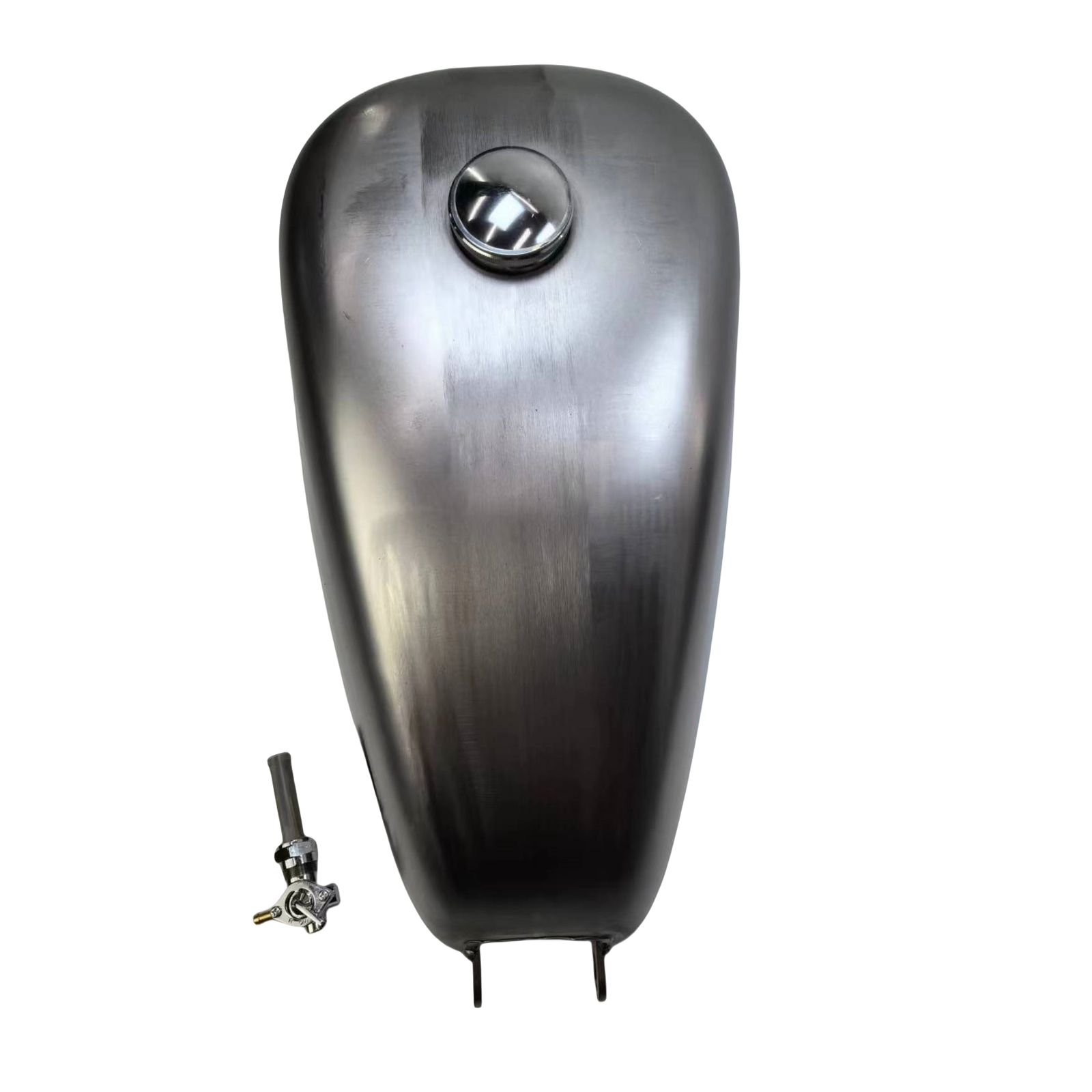 Motorcycle Silver Petrol Gas Fuel Tank W/ Cap For Harley Davidson